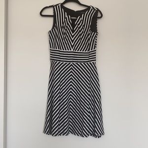 Striped midi dress